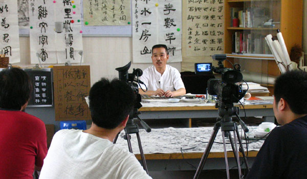 田强老师应邀参加教育部国家级教师培训专题视频录制工作