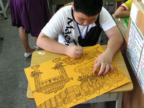 广东省中小学生书法、美术、摄影比赛在我校举行