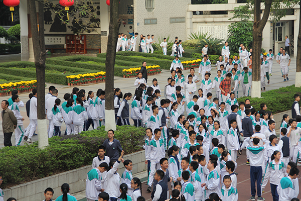 2017学年上学期第二次紧急疏散演练举行