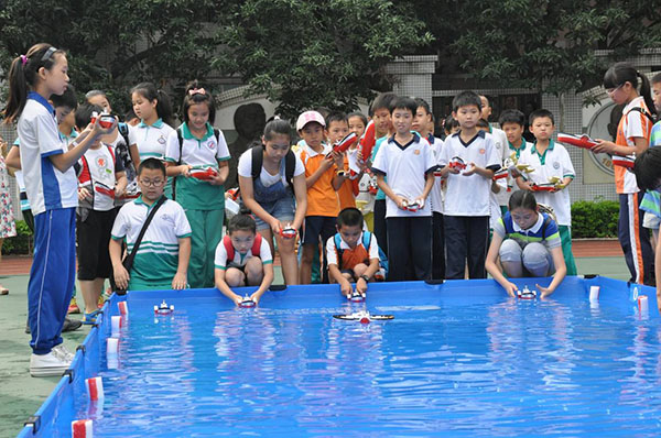 全国青少年海模竞赛(广州预选赛)在我校举行