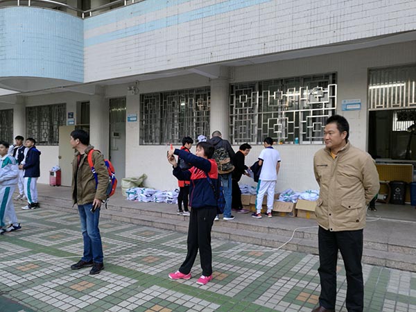 我校接受广州市中小学体育工作检查
