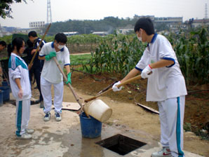 高二年级圆满结束学农社会实践活动 