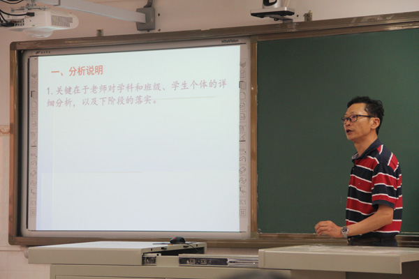 我校举行初三年级校“一模”研讨会