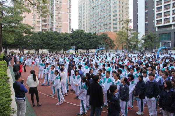 本学期学校再次进行紧急疏散演练