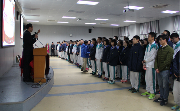 三年磨一剑,六月试锋芒 ——2015届中考百日倒计时鼓劲大会侧记