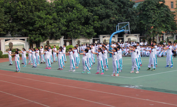 2014级新生广播体操比赛圆满结束
