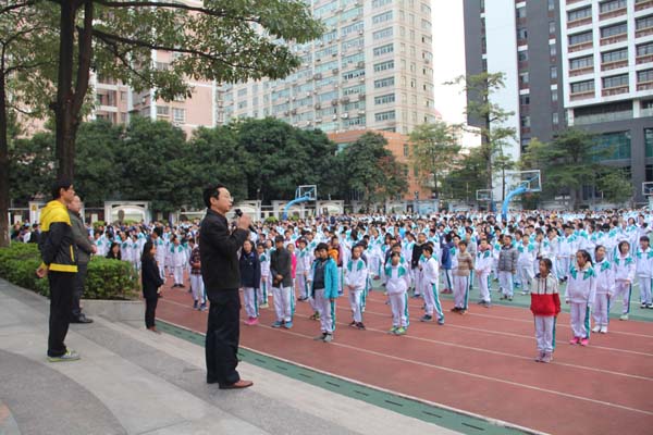 本学期学校再次进行紧急疏散演练
