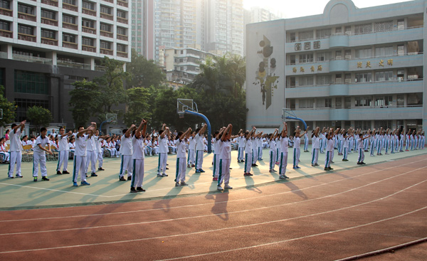 2014级新生广播体操比赛圆满结束